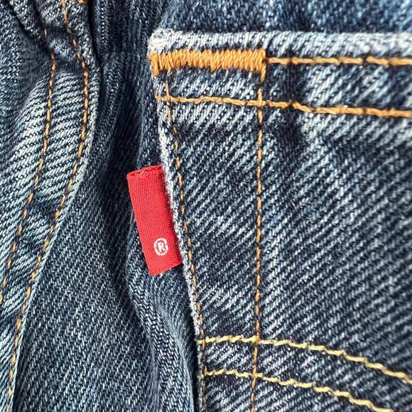 Levi's Premium Women 501 Skinny High Rise Button Fly Destructed Jeans 25x28 NWT - Picture 7 of 14